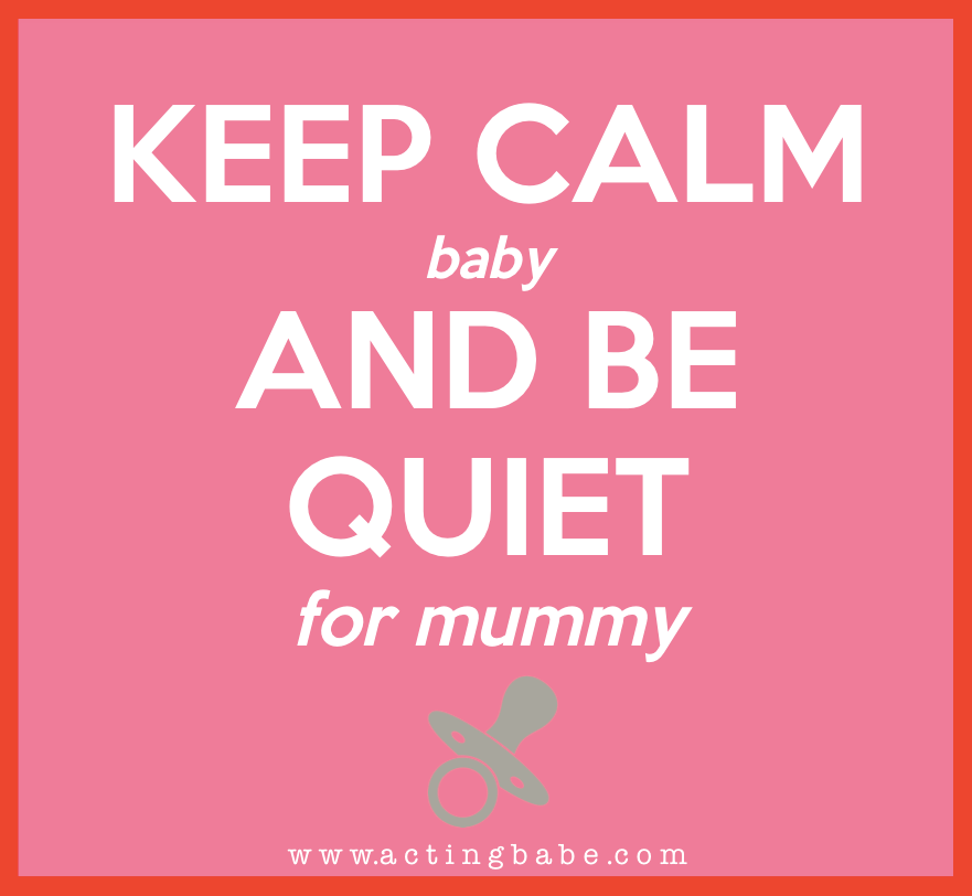 How to make it through an audition without your baby